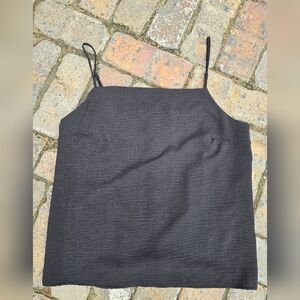 Pleione Black Camisole Top NWT Size Small. Buttons Down Back